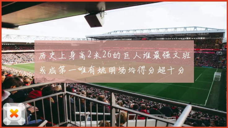 历史上身高2米26的巨人谁最强文班或成第一唯有姚明场均得分超十分
